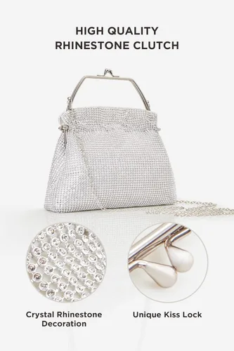 Vista 2 de BABEYOND Bolso de mano Flapper de los años 1920 Gatsby de cristal bolso de mano rugiendo de la noche de los años 20 accesorios de Gatsby de los años