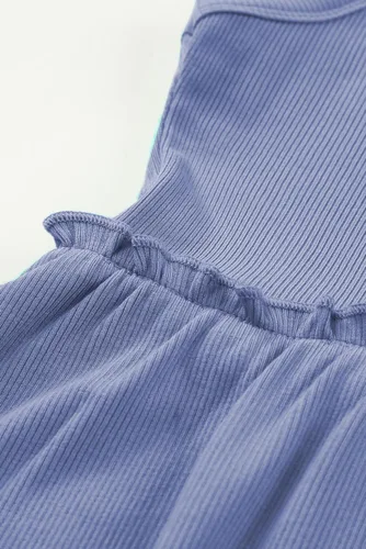 Vista 8 de blibean Vestido de verano sin mangas para niñas, trajes cómodos talla 4-13 años