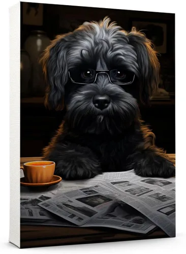 Vista 164 de Thuan Affenpinscher - Póster de lienzo con tus fotos, arte de pared para decoración del hogar, regalo conmemorativo para amantes de las mascotas