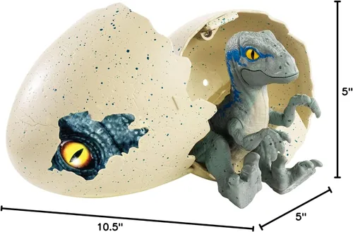 Vista 7 de JURASSIC WORLD HATCH 'N PLAY DINOS Velociraptor Azul