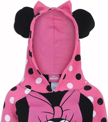 Vista 2 de DISNEY Minnie Mouse - Sudadera con capucha para niñas pequeñas y grandes