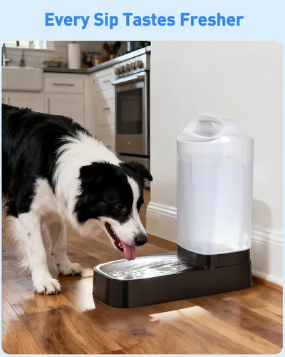 Vista 6 de Filtros de Repuesto para Dispensador de Agua para Perros, Paquete de 4 Filtros de Tazón de Agua por Gravedad para Mascotas Compatible