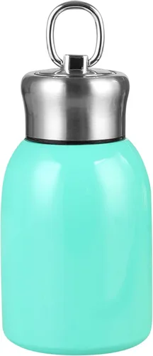 Vista 11 de Mini botella de agua aislada al vacío de acero inoxidable para bebidas frías y calientes, taza de café de viaje 10.2 oz /10.1 fl oz (negro)