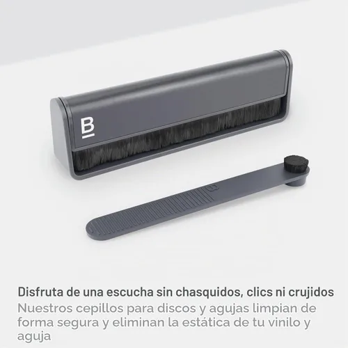 Vista 2 de Boundless Audio Kit limpiador de discos – Kit de limpieza de vinilo de 2 piezas incluye cepillo de registro y limpiador de lápiz capacitivo – Vinilo