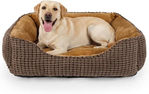 Vista 15 de MIXJOY Cama Ortopédica Rectangular Lavable para Perros Pequeños, Medianos y Grandes, Suave Calmante, Cama Duradera para Cachorros Durmientes Cojín