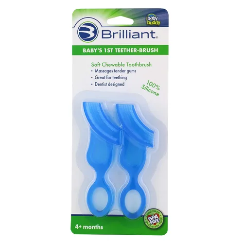 Vista 11 de Cepillo de dientes mordedor Baby's 1st Toothbrush de Baby Buddy, Azul
