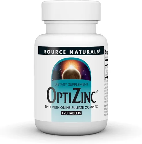 Vista 6 de Source Naturals OptiZinc Zinc Metionina Sulfato Complejo & Suplemento Dietético - 60 Tabletas