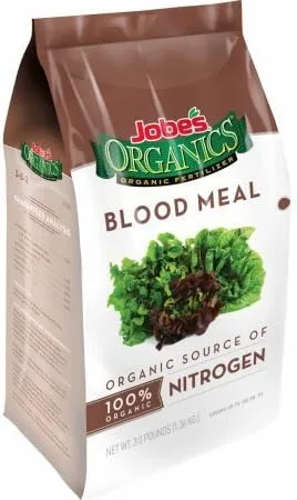 Vista 2 de Jobe's Organics Fertilizante de harina de sangre, 3 libras - 5 bolsas