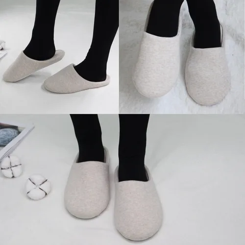Vista 5 de ofoot Pantuflas de algodón lavables de espuma viscoelástica para mujer, para interiores, para dormir, para dormitorio, suela de goma antideslizante