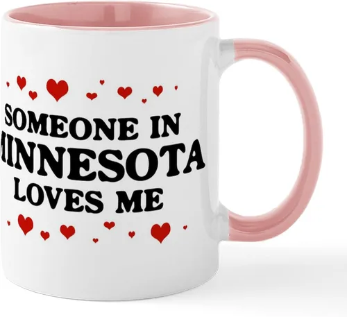 Vista 18 de CafePress Loves Me In Minnesota Taza de café de cerámica de 11 oz (11.0 fl oz)
