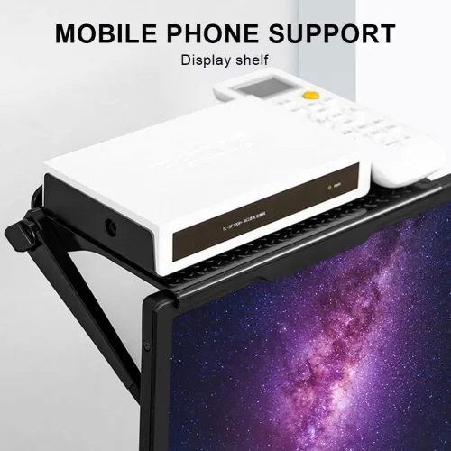 Vista 3 de Park TV - Estante superior para Apple TV, soporte para monitor, estante de router ajustable para caja multimedia, consola de juegos, enrutador