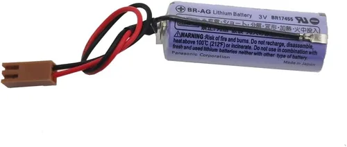 Vista 3 de RUNAAJA BR-AG - Batería de litio no recargable de 3 V, 1800 mAh, repuesto para batería BR-AG con enchufe marrón