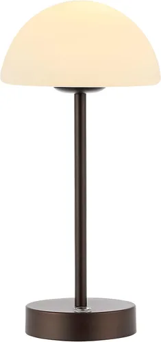 Vista 9 de JONATHAN Y Lámpara de mesa LED portátil recargable moderna de 12.5 pulgadas, latón/blanco, lámpara de acento táctil regulable inalámbrica