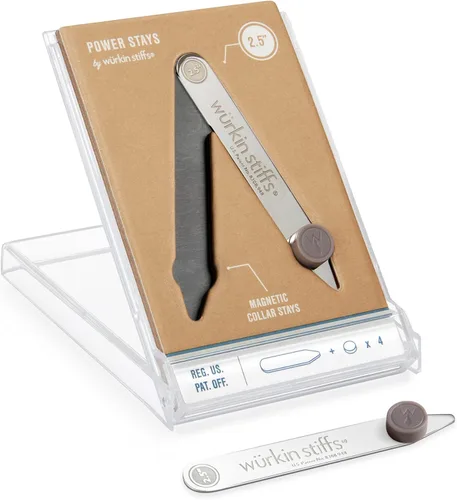 Vista 8 de Magnetic Collar Stays by Würkin Stiffs As Seen on Shark Tank Includes 1 Pair of Power Stays with Storage Case