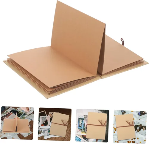 Vista 9 de PRETYZOOM Colección de álbumes de fotos de graduación de 6 pulgadas para tarjetas, álbum de recortes plegable, artesanía fina para oficina y hogar
