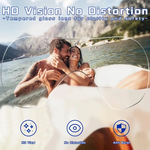 Vista 4 de Keary Gafas de natación para adultos con cubierta para la nariz, gafas de natación para hombres, mujeres, jóvenes, buceo, piscina, gafas de agua