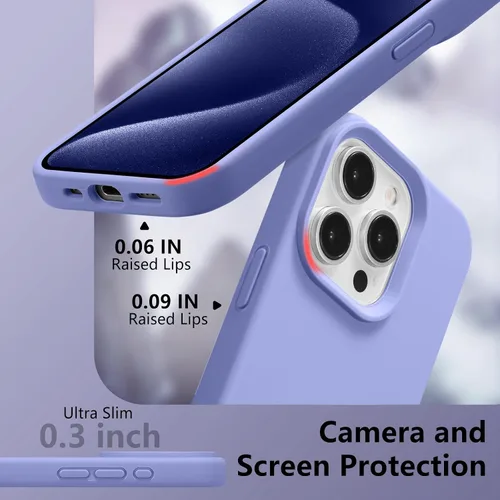 Vista 215 de Funda magnética de silicona para iPhone 13 Pro, color blanco antiguo [Compatible con Magsafe] [Forro de microfibra suave antiarañazos], funda