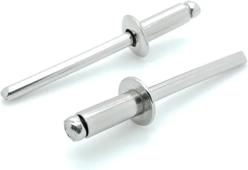 Vista 11 de BCP Fasteners 100 remaches ciegos de acero inoxidable 304 (#6-8) 3/16" diámetro x 1/2" agarre (BCP181)