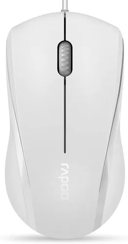 Vista 9 de Rapoo Ratón Silencioso con Cable, 1000 DPI, Cable de 1.5m, Botón Óptico Silencioso para Computadora, Uso para Mano Izquierda y Derecha, para Laptop