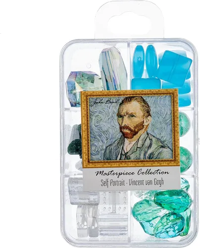 Vista 6 de John Bead Masterpiece Collection - Caja de cuentas de vidrio con mezcla de 3.00 oz A Bar en The Folies-Bergère - Edouard Manet Un bar