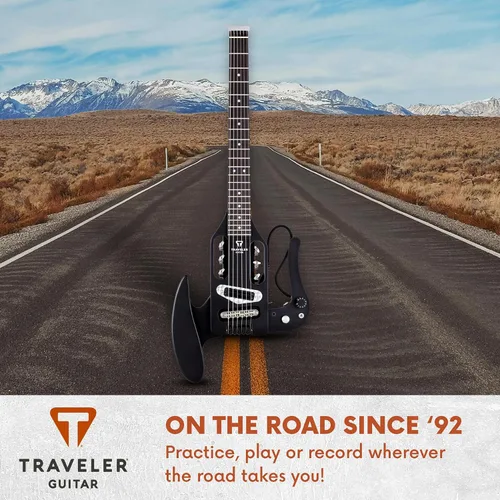Vista 6 de Traveler Guitar Guitarra acústica Pro-Series Mod-X (negro mate), derecha, (PSM BKM)