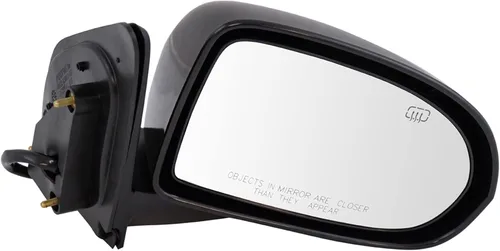 Vista 118 de TRQ Cubierta cromada del espejo manual del lado del pasajero, acabado liso para Volvo VNL 2004-2014