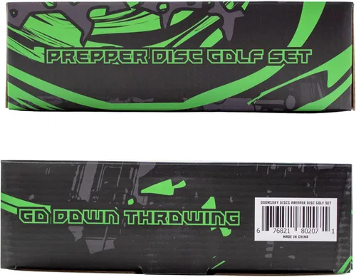 Vista 5 de Juego de golf Doomsday Prepper Disc 4 discos con mini juego de arranque con putter, rango medio y dos controladores