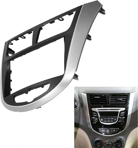 Vista 6 de Kit de tablero de radio para coche Accent, marco de DVD, Radio Uniersal 2 Din PST Fascia gruesa Fascia Car Fascia Dash Mount DVD Navigation Dash Kit