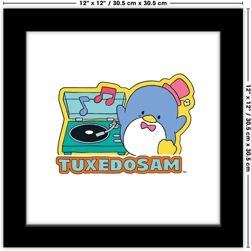 Vista 6 de Trends International Gallery Pops Sanrio Tuxedo Sam - Póster gráfico de pared de Tuxedo Sam, 12.00 x 12.00 pulgadas, versión de marco negro