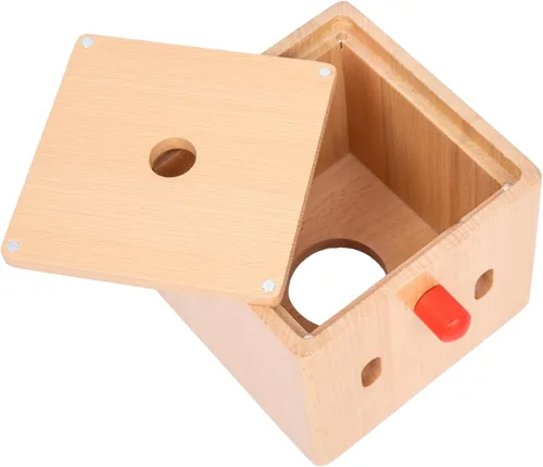 Vista 8 de Adena Montessori Juguetes infantiles llenos de madera de la caja del tejido del bebé para el bebé de 6-12 meses