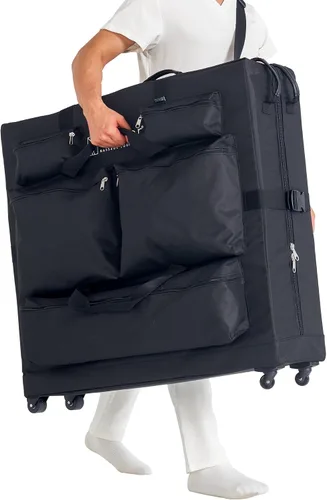 Vista 3 de Master Massage - Mesa de masaje con ruedas de tamaño universal con ruedas, bolsa de transporte de gran tamaño para cama de masaje plegable