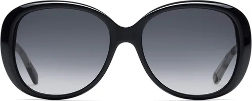 Vista 2 de Juicy Couture Gafas de sol cuadradas JU 598S para mujer, color negro habanagris sombreado, 2.087 in, 0.630 in, Habana negragris sombreado