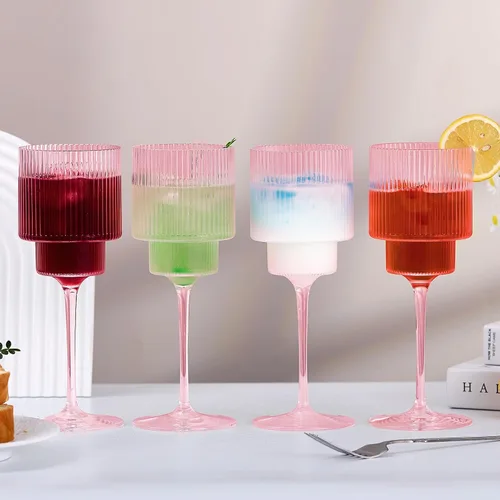 Vista 9 de Lueumxc Copas de vino de plástico – Copas de vino acrílicas de 12 onzas, Origami irrompible, vasos de cóctel de plástico transparente, reciclables