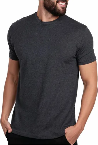 Vista 27 de Camisetas casuales de algodón suave con cuello redondo y ajuste atlético