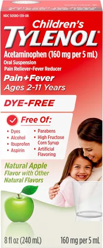 Vista 11 de Children's Tylenol - Medicina de suspensión oral, medicina líquida para niños, alivio del dolor y reductor de fiebre para síntomas de resfriado +