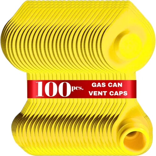 Vista 14 de 25 tapas de ventilación amarillas para bidones de gasolina de plástico y de metal, kit de ventilación para bidones de gasolina Blitz, tapas
