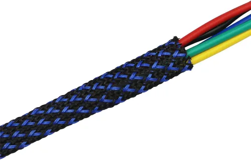 Vista 31 de Funda de cable de alambre expandible PET de 30 pies (1/2 pulgada, negro)