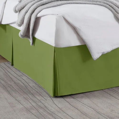 Vista 34 de Nestl Falda de cama individual blanca – Falda de cama de tamaño individual de 14 pulgadas de caída – Faldas de cama de microfibra cepillada – Falda