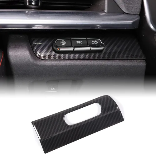 Vista 26 de CHEAYAR Marco de Decoración y Cubierta de Remate Compatible con Interruptor de Elevación de Ventana para Chevrolet Corvette C8 2020-2023