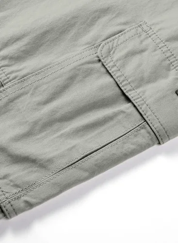 Vista 8 de JMIERR Pantalones cargo para hombre, casuales, de algodón, ajuste relajado, cintura elástica, ligeros, con múltiples bolsillos