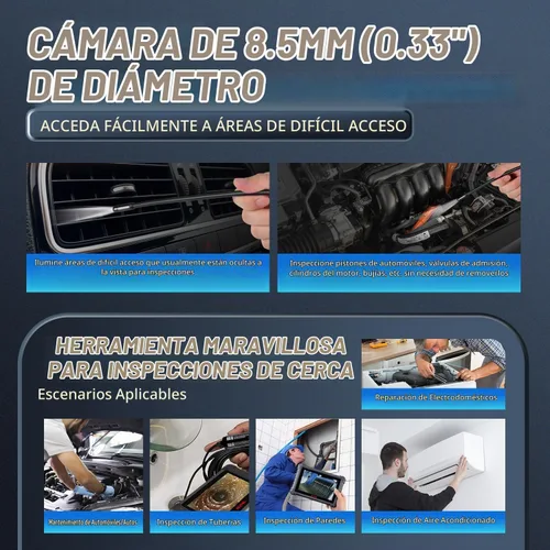 Vista 5 de Autel MaxiVideo MV108S - Cámara de inspección digital, 2026 más reciente