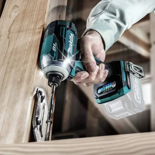 Vista 8 de Makita Xgt 40V Max desarmador de impacto de 4 velocidades, sólo la herramienta