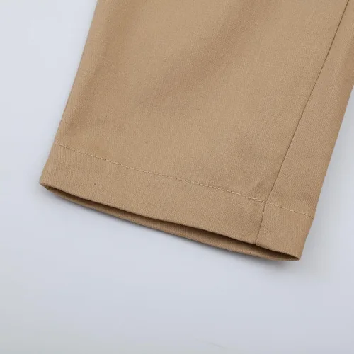 Vista 8 de Pantalones chinos para niños, uniforme escolar, elástico, color caqui, azul, pantalones cargo