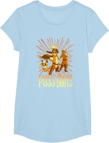 Vista 15 de DreamWorks Puss in Boots: The Last Wish Cat Trio Poster - Camiseta pequeña Negro