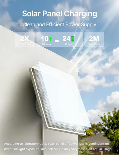 Vista 6 de GNCC Cámaras de seguridad solares inalámbricas para exteriores, WiFi de 5G