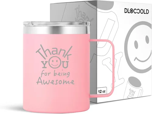 Vista 15 de DLOCCOLD Regalos de agradecimiento para hombres por ser impresionante taza para compañeros de trabajo, día de cumpleaños para mujeres