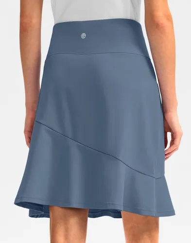 Vista 2 de G Gradual Faldas pantalón para mujer con 5 bolsillos de 20 pulgadas de longitud a la rodilla, falda de golf modesta larga, faldas atléticas de tenis
