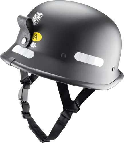 Vista 15 de Casco de motocicleta estilo alemán, medio casco con carcasa de media concha para motocicletas Chopper Cruiser