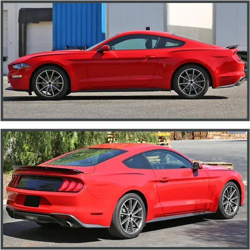 Vista 2 de Spec-D Tuning Alerón trasero ABS negro brillante para maletero compatible con modelos Ford Mustang 2015-2022