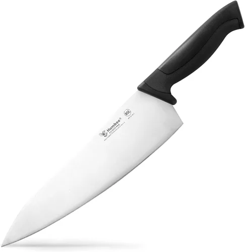 Vista 15 de Cuchillo de chef de 6 pulgadas, hoja de acero inoxidable de alto carbono certificada NSF – Mango ergonómico codificado por colores, cuchillo de Negro